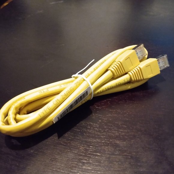 Ethernet CABLE TYPE CM 24 AWG E212964 ETL VERIFIED TO EIA/TIA 568B.2 CAT5E - Picture 1 of 1